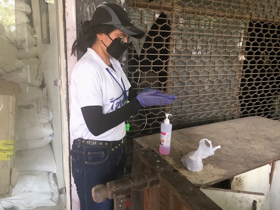 8th Distribution Drive at Bar Majra Colony, Balongi Barrier, Mohali on 16th April 2020 Drive Photo